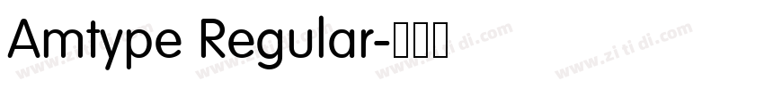 Amtype Regular字体转换 Amtype Regular字体转换